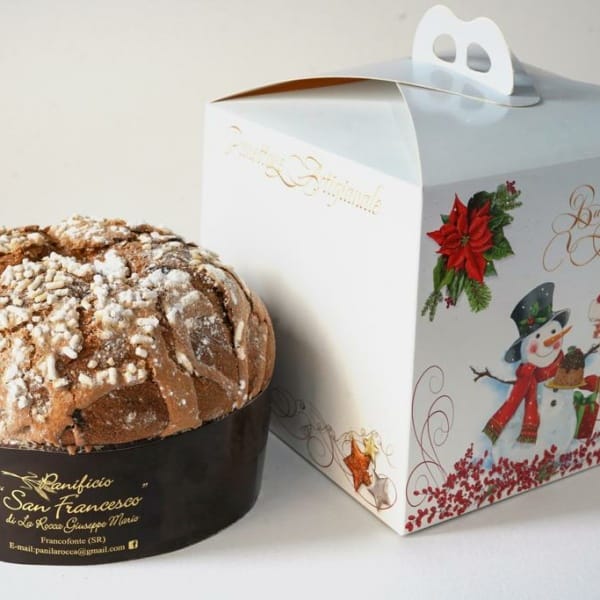 Panettone Artigianale Tradizionale con Uva Passa e Frutta Candita, 700 grammi