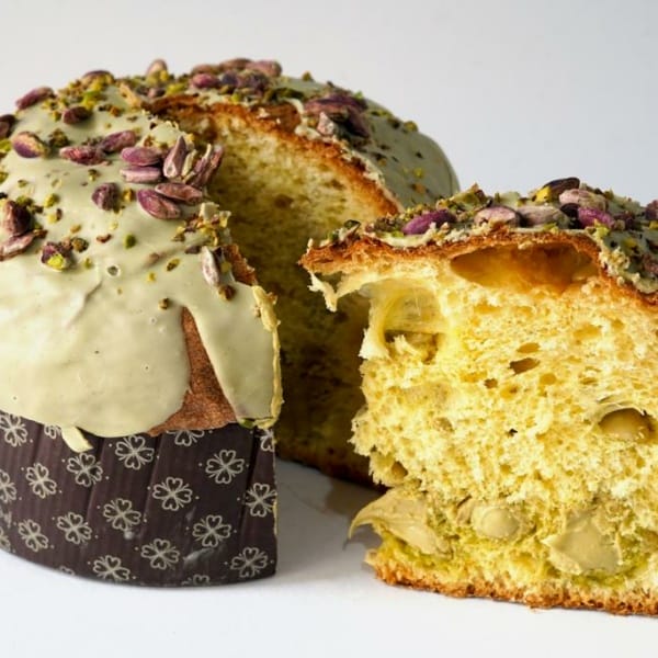 Panettone Artigianale con Crema di Pistacchio oltre 750 grammi